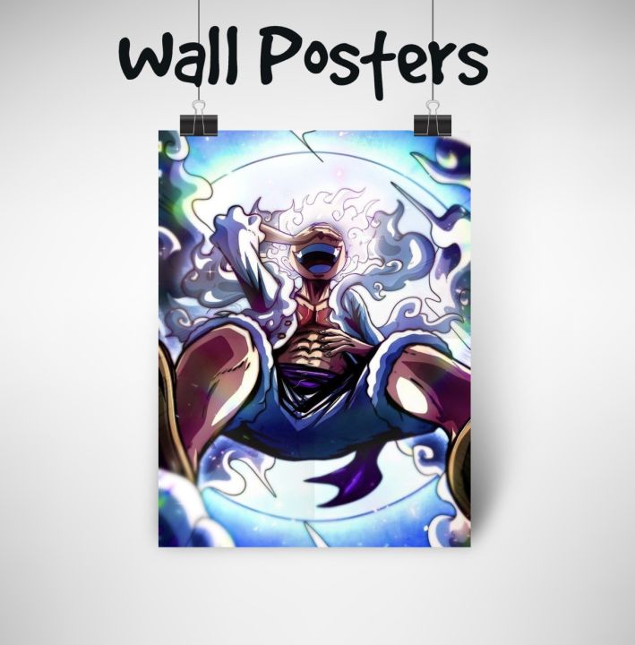 Luffy Gear 5 Anime One Piece |Exclusive Release | Wall Posters to Decor your Room | A4 Size | Wall Posters Collection
