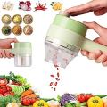 4 in 1 Portable Electric Vegetable Cutter Set,Vegetable Chopper. 