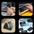 Laser Engraving Blanks, Multipurpose Metal Business Cards. Black. 
