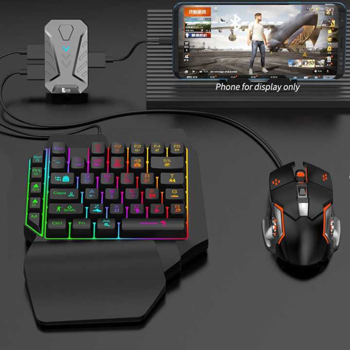 Mobile Game Combo Pack 4 In One Android With Keyboard And Mouse For Pubg Mobile Game