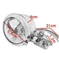 JAERBEE 4X Red 12V LED Black Adjustable Cafe Racer Style Stop Tail Light Brake Rear Lamp Tail Light for Chopper. 