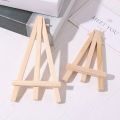 Children's Mini Wooden Folding Desktop Triangle Display Stand Solid Wood Mobile Phone Stand Desktop Small Easel. 