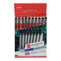 Cello Techno Tip Ball Pen 0.6Mm Black Color Pack Of 10 Pcs. 