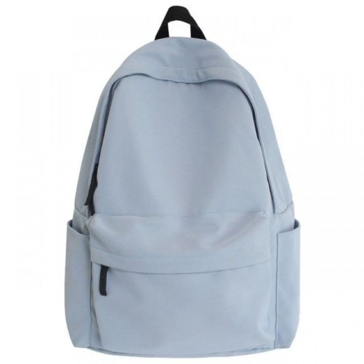 Nylon Preppy Style Backpack Portable Large Capacity Pure Color Students School Bag Outdoor Backpack Large Handbag Teenagers Shoulder Bag Travel