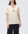 |JeansWest| Women's Basic T-shirt with Addable Chain. 