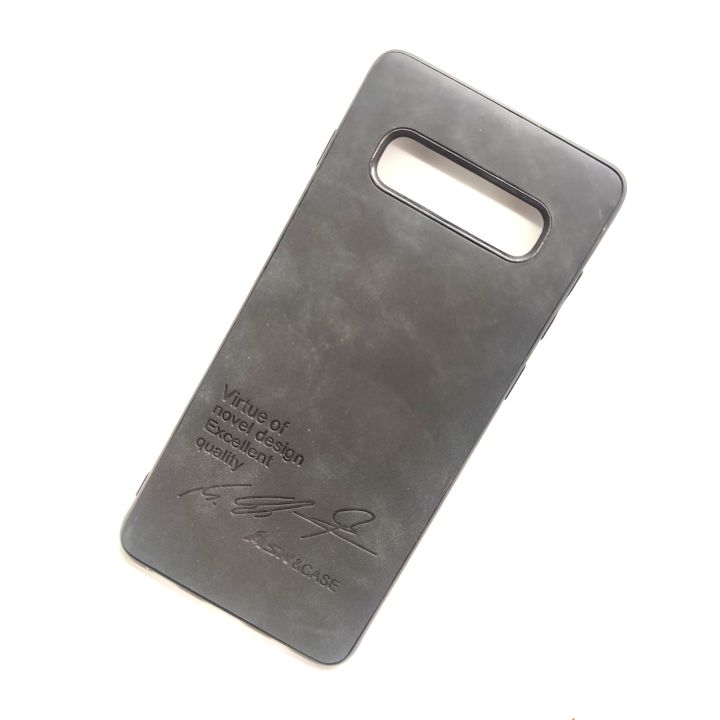 Samsung Galaxy S10 Plus Leather Soft Cover Case