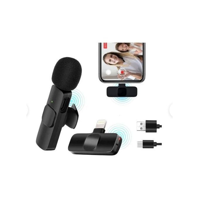 Wireless%20Microphone%20For%20Iphone%20With%20Windproof%20Net%20-%20Image%202