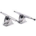 OYPFXMI 2X 7Inch LongBoard Trucks Skateboard Truck for Flat-Plate Bridge Aluminum Universal Longboard Skate Board Bracket,Silver. 