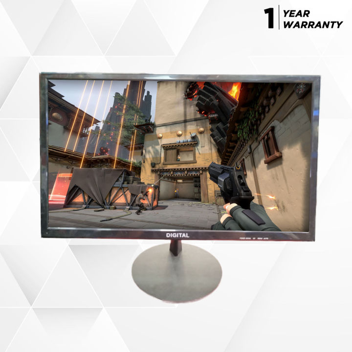 Digital 22 Inch LED Monitor for PC with VGA and HDMI connectivity and Black color