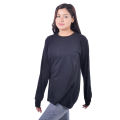 Full Sleeve Cotton  Black T-shirt  For Women. 