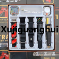 Xujiguanghui Ultra 10 Smart Watch 49mm – Bluetooth Calling, HD Touch Display, Multiple Sports Modes, Wireless Charging, 10-in-1 with Strap Case. 