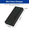 Voice Changer 7 Different Sound Changes Device for Computer Laptop Mobile Phone. 