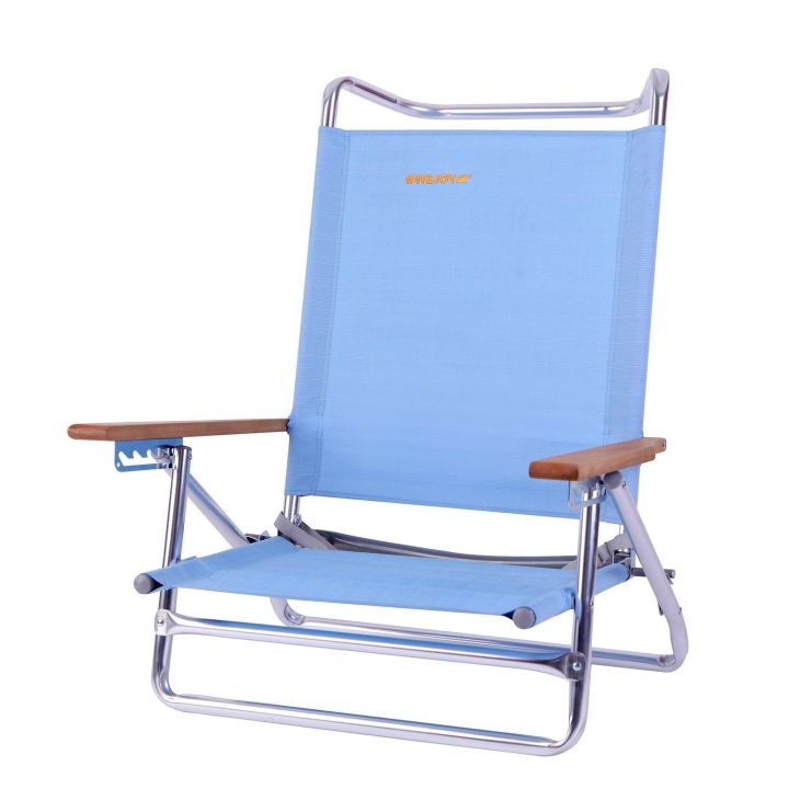 Wejoy Aluminum 4 Position Lightweight Portable Stable Heavy Duty Beach Chair