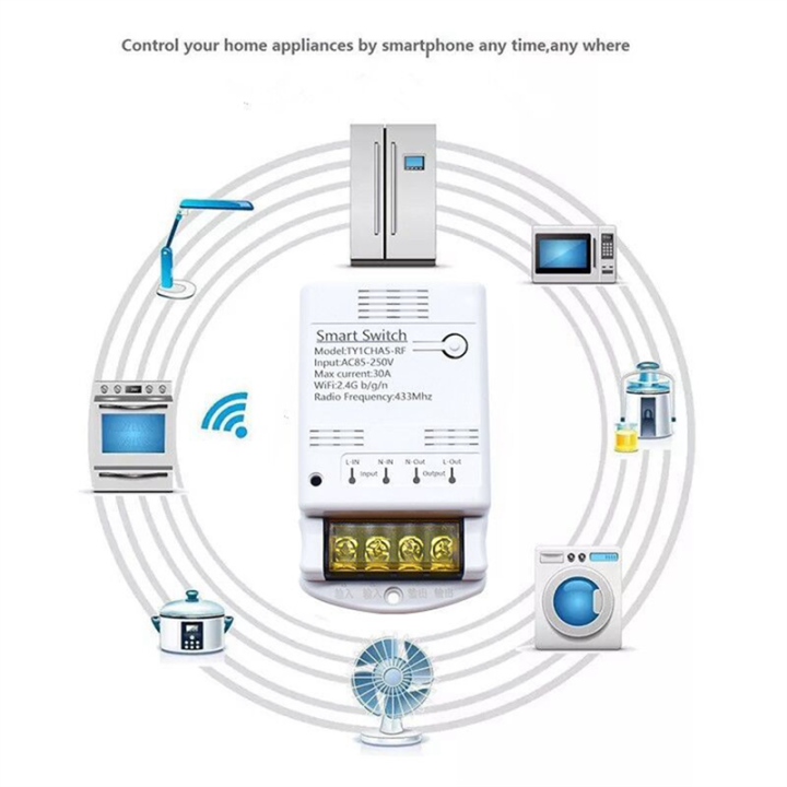 OUMERY%204000W%2030A%20Wifi%20Switch%20Relay%20Tuya%20Smartlife%20APP%20433mhz%20RF%20Receiver%20Module%20AC%2085-250V%20220V%20Home%20Automation%20Circuit%20Breaker%20-%20Image%205