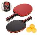 2Pcs Table Tennis Ping-Pong Racket Paddle Long Haddle Rackets Paddle+3 Balls Set. 