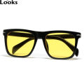Flat Top David Beckham Matte Black Night Vision UV Trendy Fashion Sun Glasses. 