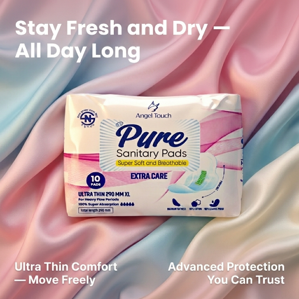 PURE%20Extra%20Care%20XL%20290mm%20Ultra%20Thin%20Day%20Pads%20%7C%20Sanitary%20Pads%20%7C%2010%20Pads%20%7C%20Anion%20Chip%20%7C%20Leak%20Guard%20-%20Image%204