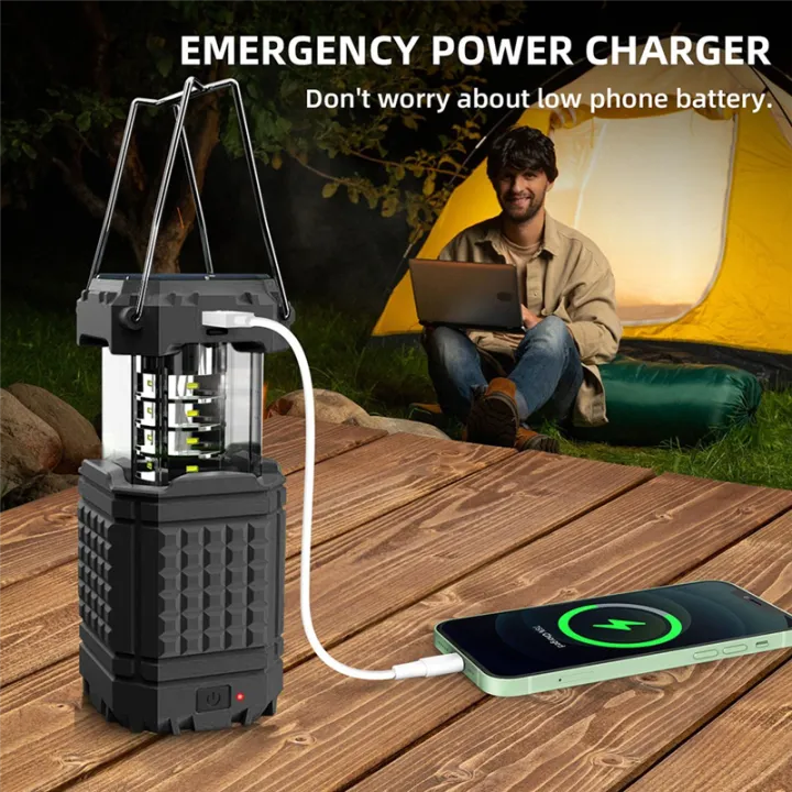 1%20PCS%20Camping%20Lantern%20Rechargeable%20Solar%20Lanterns%20Lights%20Black%20Battery%20Powered%20LED%20for%20Outages%20-%20Image%208
