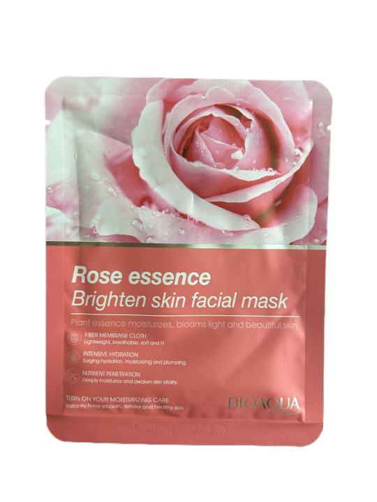BIOAQUA Rose essence Ultimate Hydration Face Mask Sheets Pack of 10 Deep Moisture Radiant Glow
