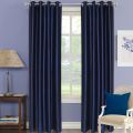 1 Piece Royal Blue Silk Curtain (4x6.5 foot). 