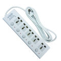 Urja B40-3M 5 Port Extension Socket Multiplug with Individual Switches & 3 Meter Long Cable - 2500W Heavy Duty Universal Power Strip for Home & Office. 