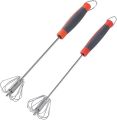 Hand Push Egg Whisks Kitchen Wisk for Cooking Blending Whisking Beating and Stirring, 1 Pieces Whisk Blender for Home. 
