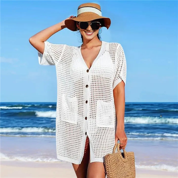 Women%20Swimsuit%20Cover%20up%20White%20M%20-%20Image%203