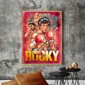 Rocky Inspirational Classic Movie Poster Prints Bedroom Office Living Room Art Wall Painting Home Decoration Sticker. 