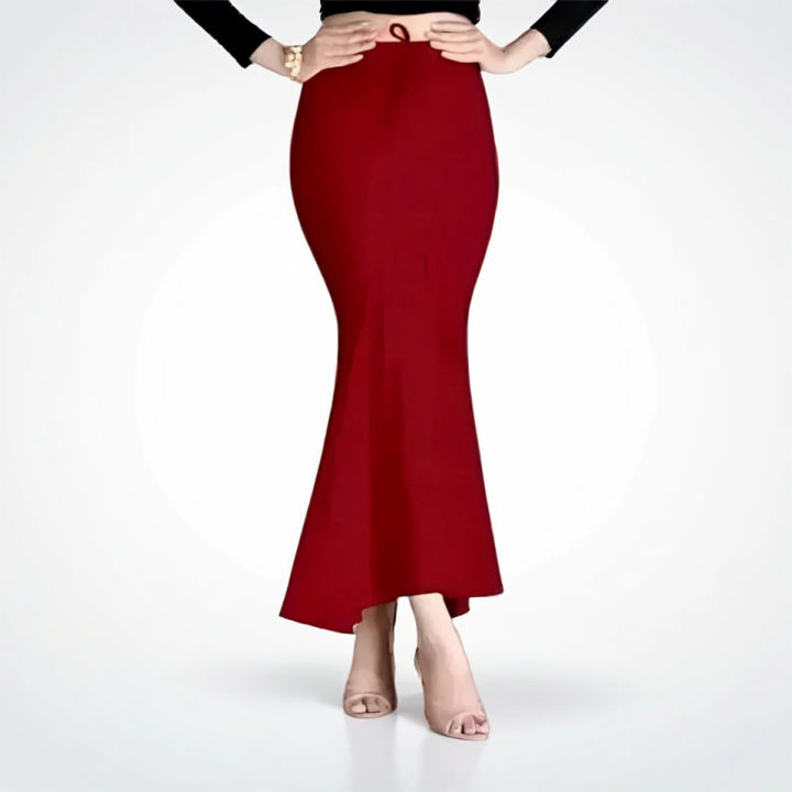 Lycra Saree Shapewear Petticoat for Women, Cotton Blended,Petticoat,Skirts for Women,Shape Wear Dress for Saree