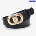 Anedshaop 【Hottest Trends】Fashion Golden Chain Buckle Black White Pink Women's Belt New style Decorative Jeans Dress Belts Luxury Strap Ondildo Off White Belt. 