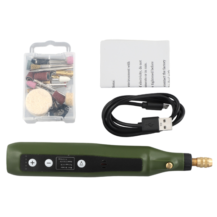JAERBEE Handheld Electric Grinder Mini Sanding Power Tools Electric Drill Multifunction Jade Polishing Wood Carving Tools