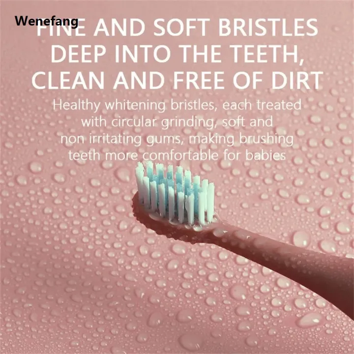 Wenefang%20Sonic%20Electric%20Toothbrush%20For%20Kids%20Cartoon%20Colorful%20IPX7%20Waterproof%20New%20With%20Replacement%20Heads%20Cleaning%20Automatic%20Rechargeable%20Brush%20-%20Image%204