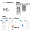 ARELENE Tuya Smart WiFi Door Sensor 80dB Sound Window Sensor Smart Life Arm Disarm Door Sensor APP Alert Alarm Door Sensor. 