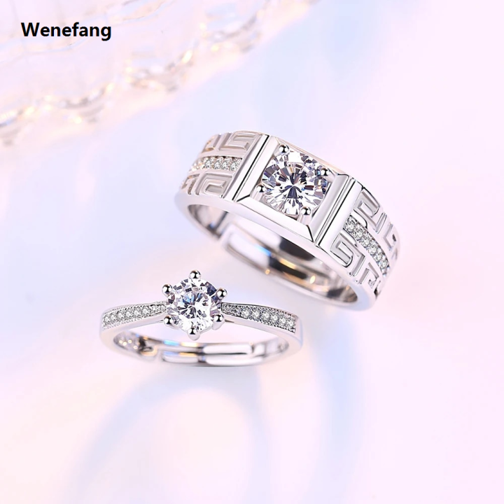 Wenefang%20Real%20925%20Sterling%20Silver%20Woman's%20High%20Quality%20Jewelry%20%E3%80%902025%20Version%E3%80%91%20New%20Crystal%20Zircon%20Couple%20Ring%20For%20Men%20XY0396%20-%20Image%204