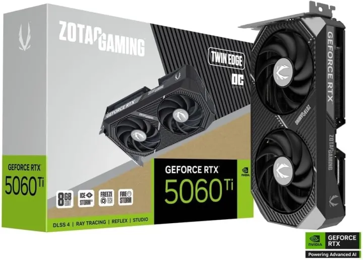 ZOTAC%20Gaming%20GeForce%20RTX%205060%20Ti%208GB%20Twin%20Edge%20OC%20DLSS%204%208GB%20GDDR7%20128-bit%2028%20Gbps%20PCIE%205.0%20Gaming%20Graphics%20Card,%20IceStorm%202.0%20Cooling,%20SFF-Ready,%20ZT-B50610H-10M%20-%20Image%202