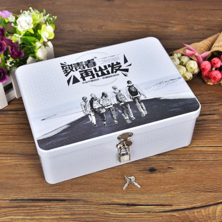 Durable%20Vintage%20Tinplate%20Box%20Large%20Capacity%20with%20Lock%20Key%20Makeup%20Box%20Household%20Jewelry%20Desktop%20Storage%20Case%20-%20Image%207