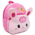 2017 New cute rabbit plush backpack school bag cartoon animal design baby mini school bags for girls gift. 