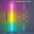 Smart LED Corner Lamp RGB Atmosphere Floor Lamp Detachable Corner Light APP Control Remote Control with Music Sync USB Plug and Play. 
