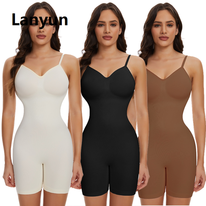 Lanyun%20%5BKIZLL%5D%20Womens%20Backless%20Bodysuits%20Full%20Body%20Shaper%20Tummy%20Fifty%20percent%20discount%20Control%20Slimming%20Sheath%20Push%20Up%20Thigh%20Slimmer%20Shapewear%20-%20Image%204