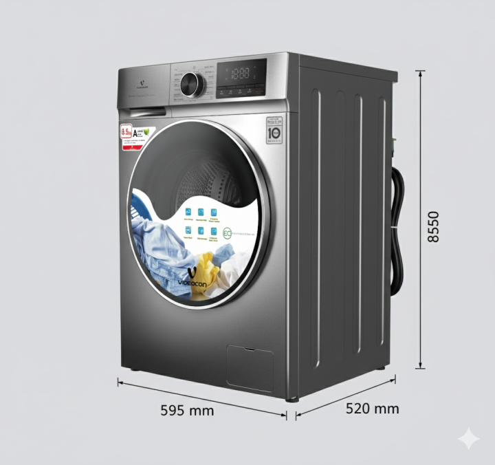 Videocon%208.5%20Kg%20Direct%20Drive%20Inverter%20Front%20Loading%20Full%20Automatic%20Washing%20Machine%20-%20Image%202