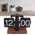 Digital Flip Down Clock Retro Automatic Turning Battery Operated Mechanical Clock for Home Room Office Decoration. 