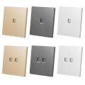 86 Type CAT6 Wall Switch Network Socket Panel Cable Interface Outlet Internet Outlet Computer Network Interface Computer Socket Panel Wall RJ45 Socket. 