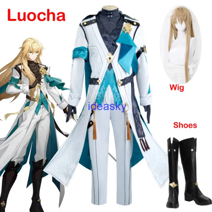 New%20Luocha%20Cosplay%20Honkai%20Star%20Rail%20necklace%20Cosplay%20Costume%20StarRail%20Luo%20Cha%20Shoe%20Wig%20Anime%20Chinese%20Game%20Halloween%20Outfit%20Women%20Men%20-%20Image%202