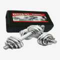 York 30kg Chrome Dumbbell Set. 