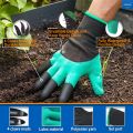 Washable Garden Farming Gloves With Right Hand Fingertips ABS Claws for Pruning, Digging & Planting, Gardening Tool. 