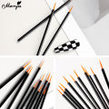 Monja 10/20/50Pcs Mini Nail Art Brush Portable Liner Painting Brush Eyeliner Brush Disposable Makeup Eyeliner DIY Manicure Tools. 