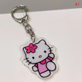 Hello Kitty Acrylic Keychain Bag Charms Sanrio Anime Figures Key Chain Pendant Cartoon Cosplay Chains Keyring Accessories Gifts LUKE. 