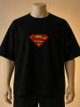 Superman Shield Logo Printed T-Shirt(Brown, Black, Maroon, White, Cream, Blue). 