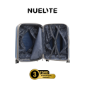 NUELITE Stansted 20 Inch Cabin Luggage | 8-Wheel Spinner Trolley Bag | TSA Lock, Anti-Theft Zippers, Expandable Hard Shell Polypropylene Suitcase. 