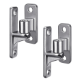 Stainless Steel Gate Hinges, 2set Wall Mount Gate Hinges for Farm Gates, with Non-Welding Chain Link Fence Parts 5/8Inch. 
